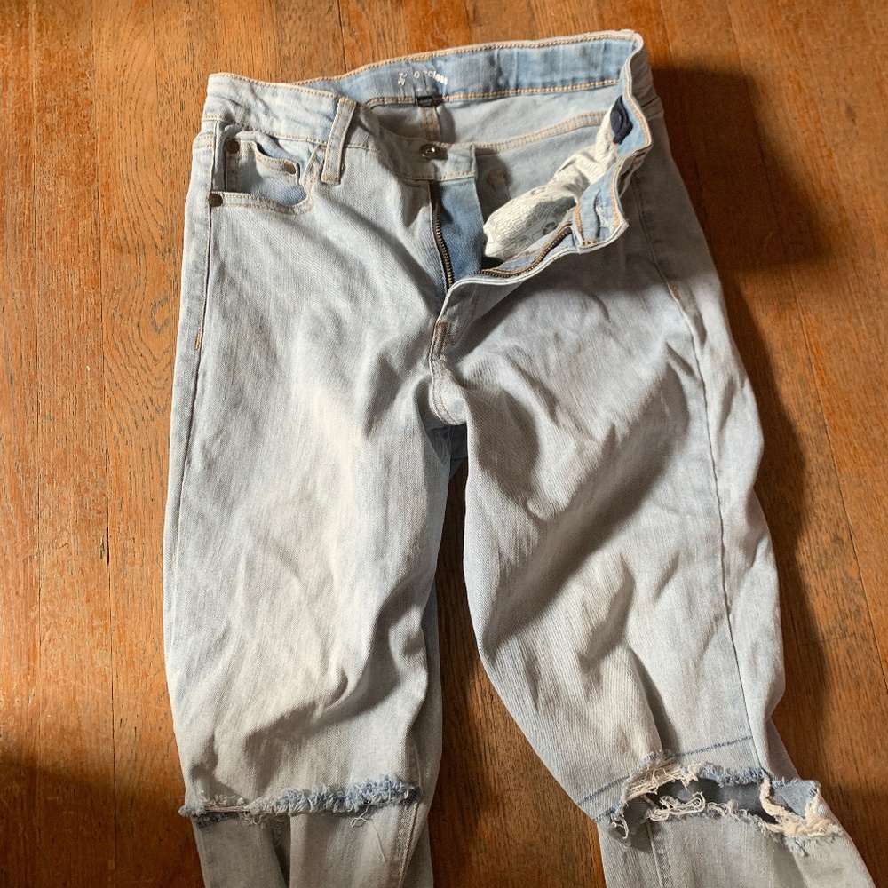 Light blue jeans